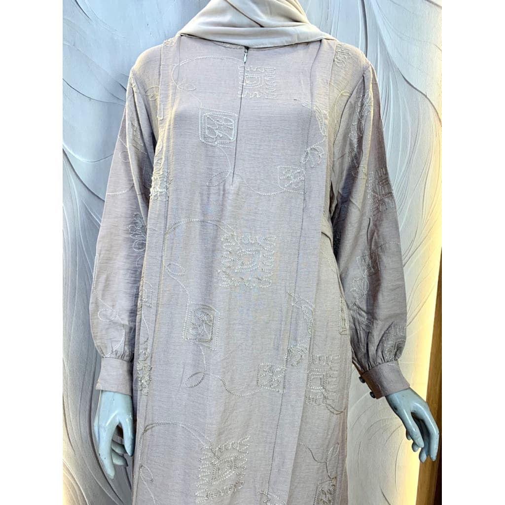 Qoni | Longdress Eluna | Gaun Katun | Gaun Simple | Daily Look | Gaun Elegan | Gaun Premium 4