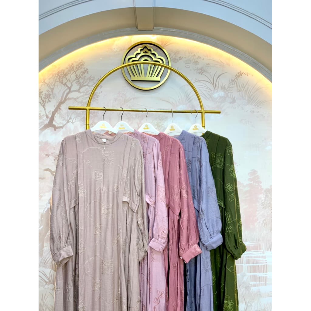 Qoni | Longdress Eluna | Gaun Katun | Gaun Simple | Daily Look | Gaun Elegan | Gaun Premium 7