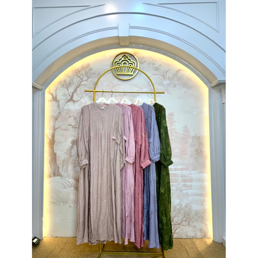 Qoni | Longdress Eluna | Gaun Katun | Gaun Simple | Daily Look | Gaun Elegan | Gaun Premium 8