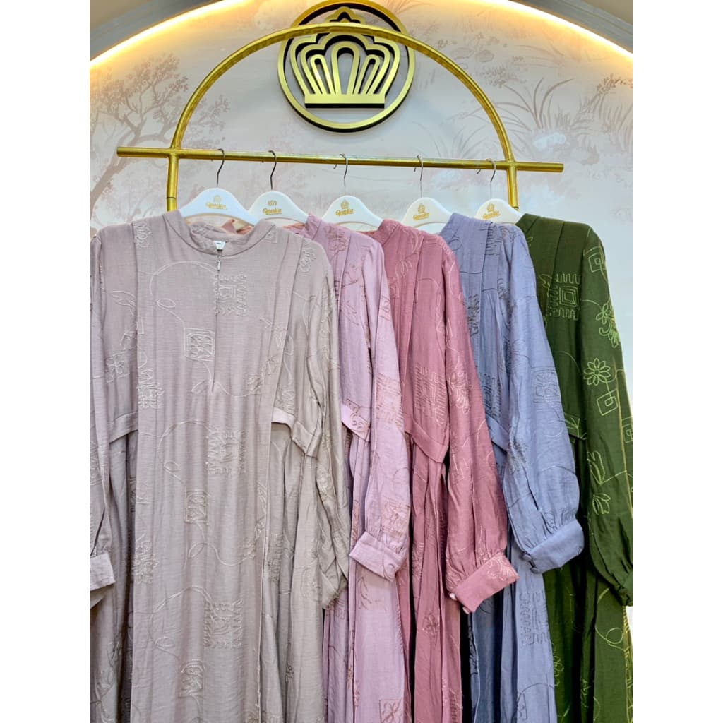 Qoni | Longdress Eluna | Gaun Katun | Gaun Simple | Daily Look | Gaun Elegan | Gaun Premium 9
