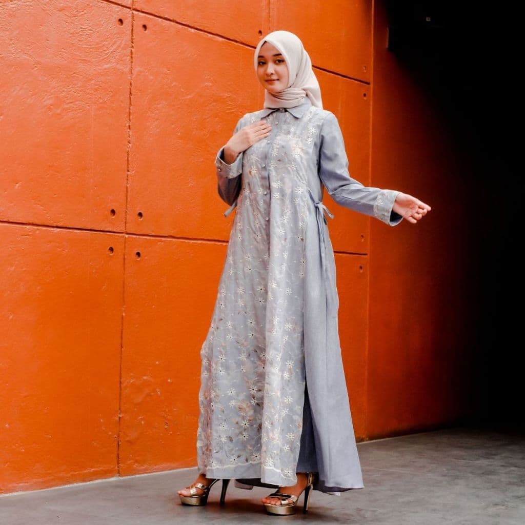 Qoni | LongDress Fesya | Desain Elegan | Cantik 3