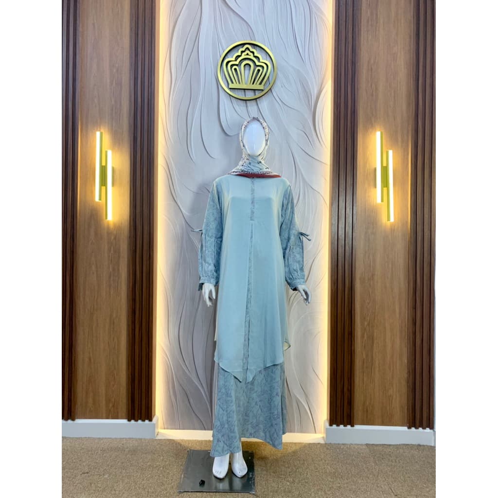 Qoni | Longdress Gaun Dalia | Casual Look | Formal Look | Gaun Elegan | Gaun Premium