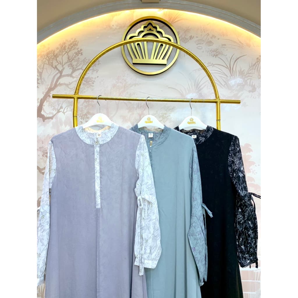 Qoni | Longdress Gaun Dalia | Casual Look | Formal Look | Gaun Elegan | Gaun Premium 8