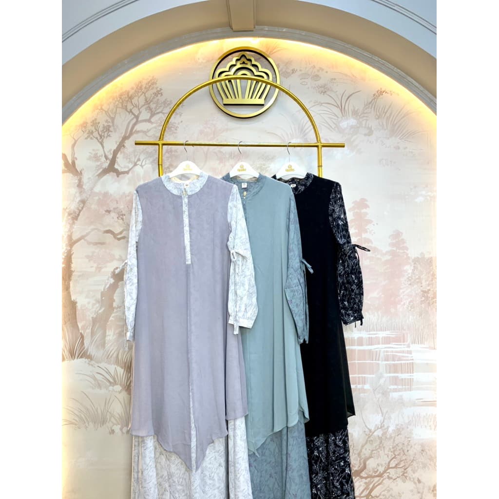 Qoni | Longdress Gaun Dalia | Casual Look | Formal Look | Gaun Elegan | Gaun Premium 9