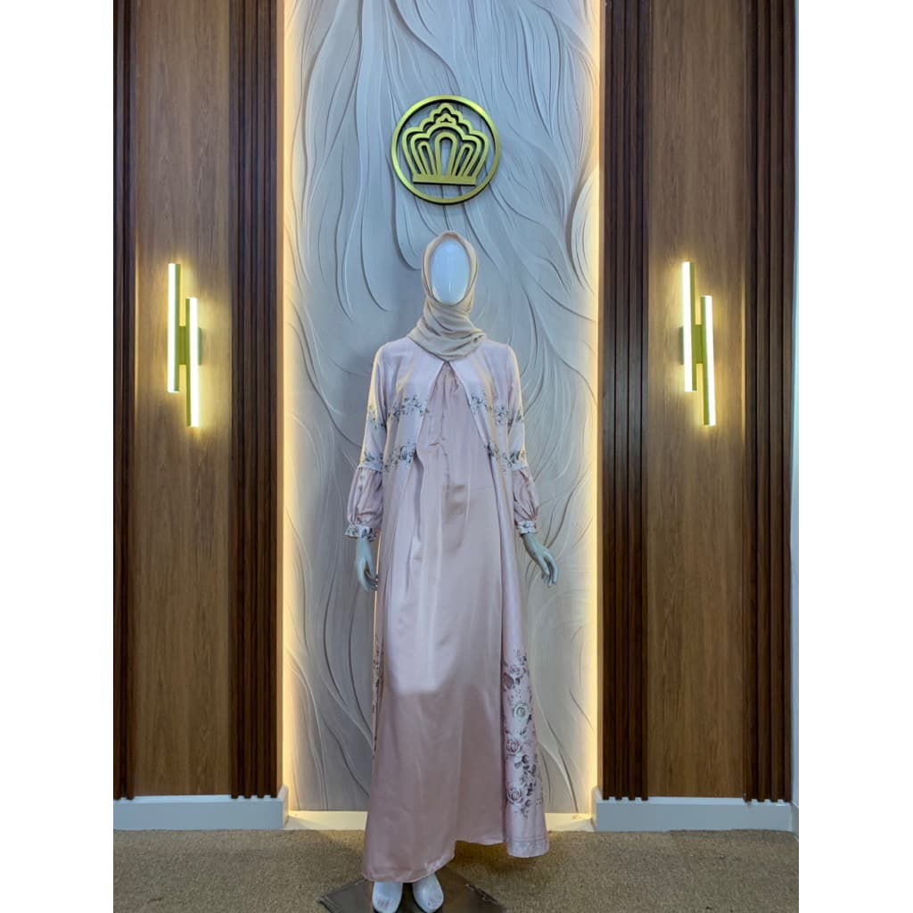 Qoni | Longdress Silk Mareena | Gaun Silk | Gaun Simple | Daily Look | Gaun Elegan | Gaun Premium 2