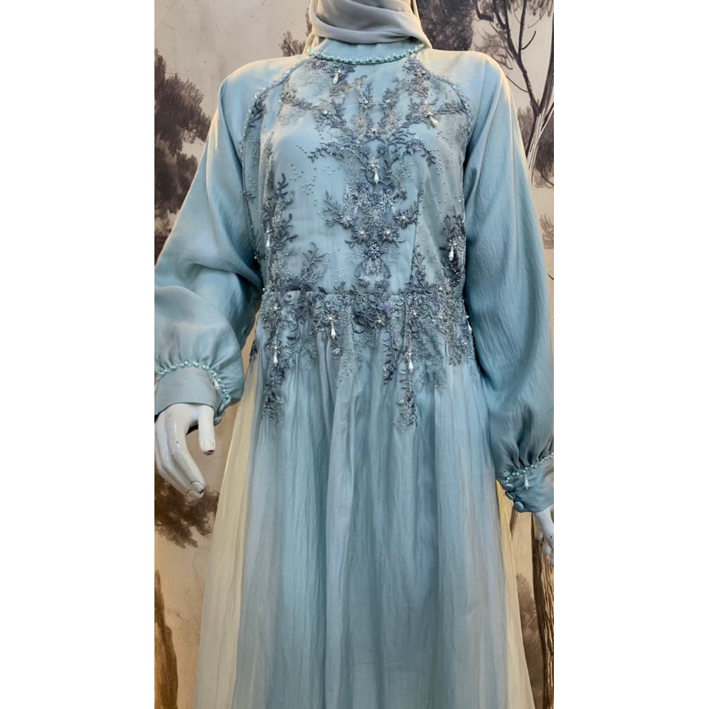 Qoni | Lunara | Gaun Pesta Premium | Gaun Payet | Mewah | Simpel | Elegan 5