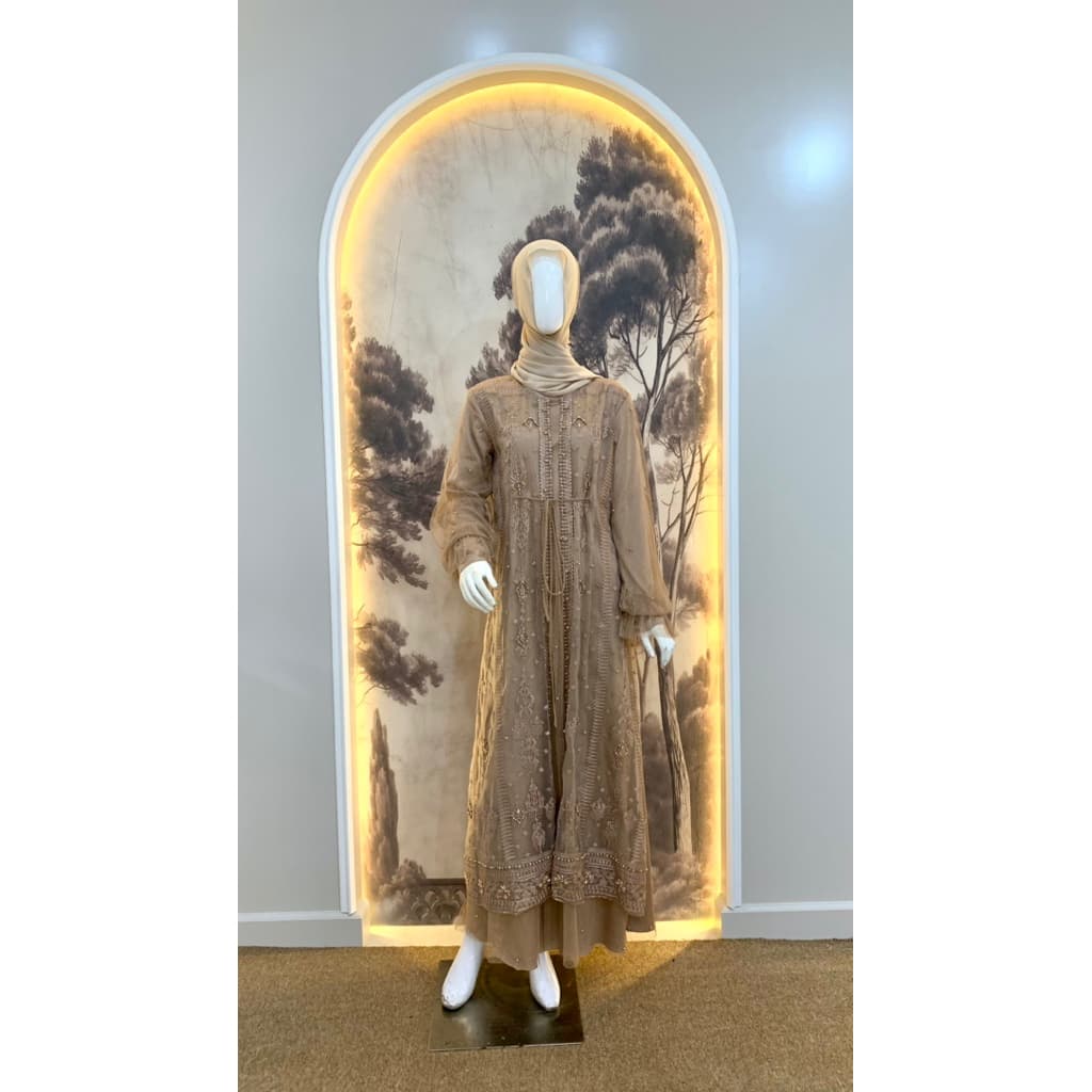 Qoni | Mariana Dress | Gaun Borkat Premium | Gaun Berpayet