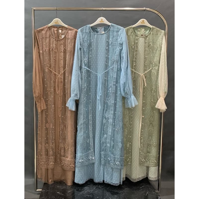 Qoni | Mariana Dress | Gaun Borkat Premium | Gaun Berpayet 5