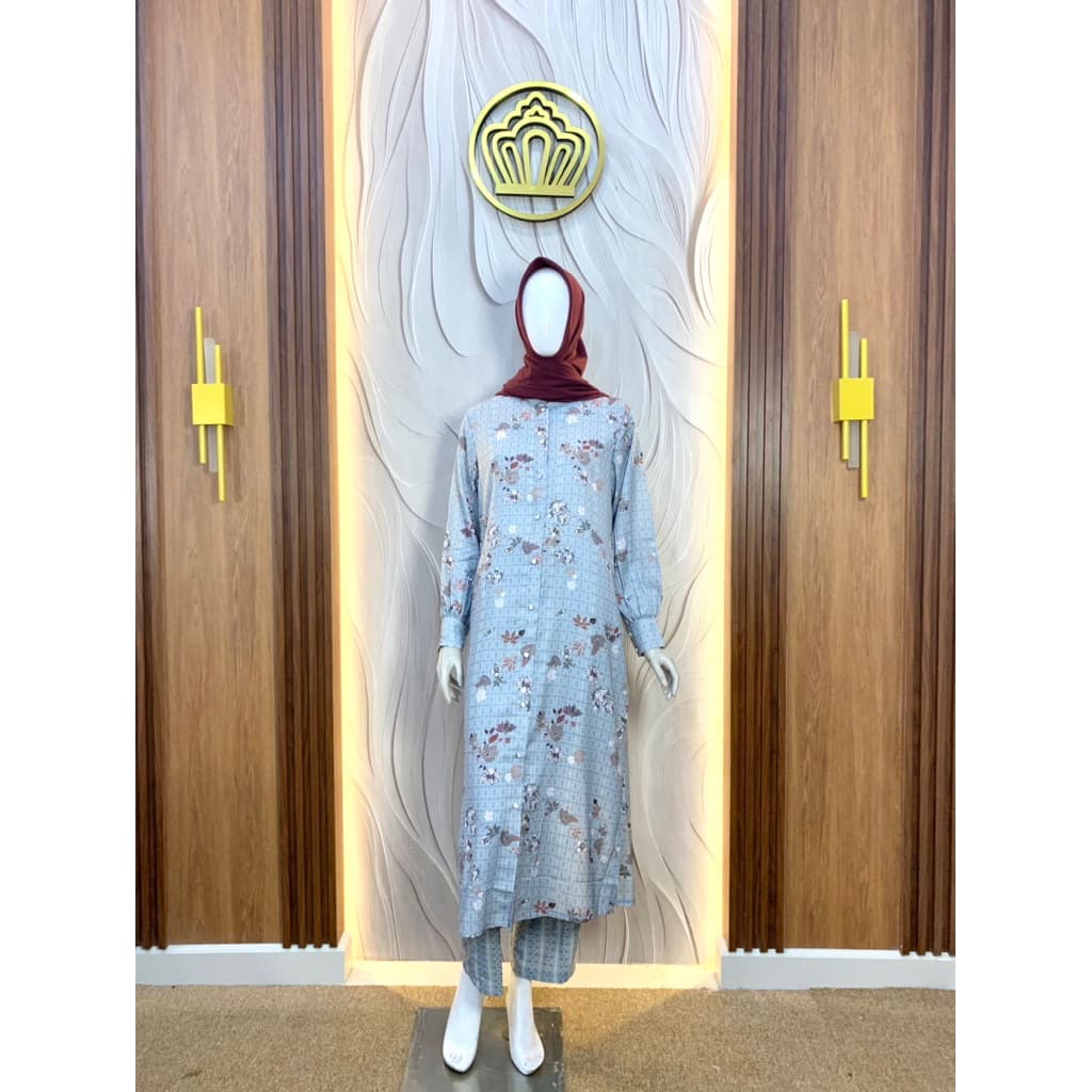 Qoni | Oneset Tunic Sauqia | Oneset daily Premium | Oneset Motif | Elegant | Mewah | Simpel.