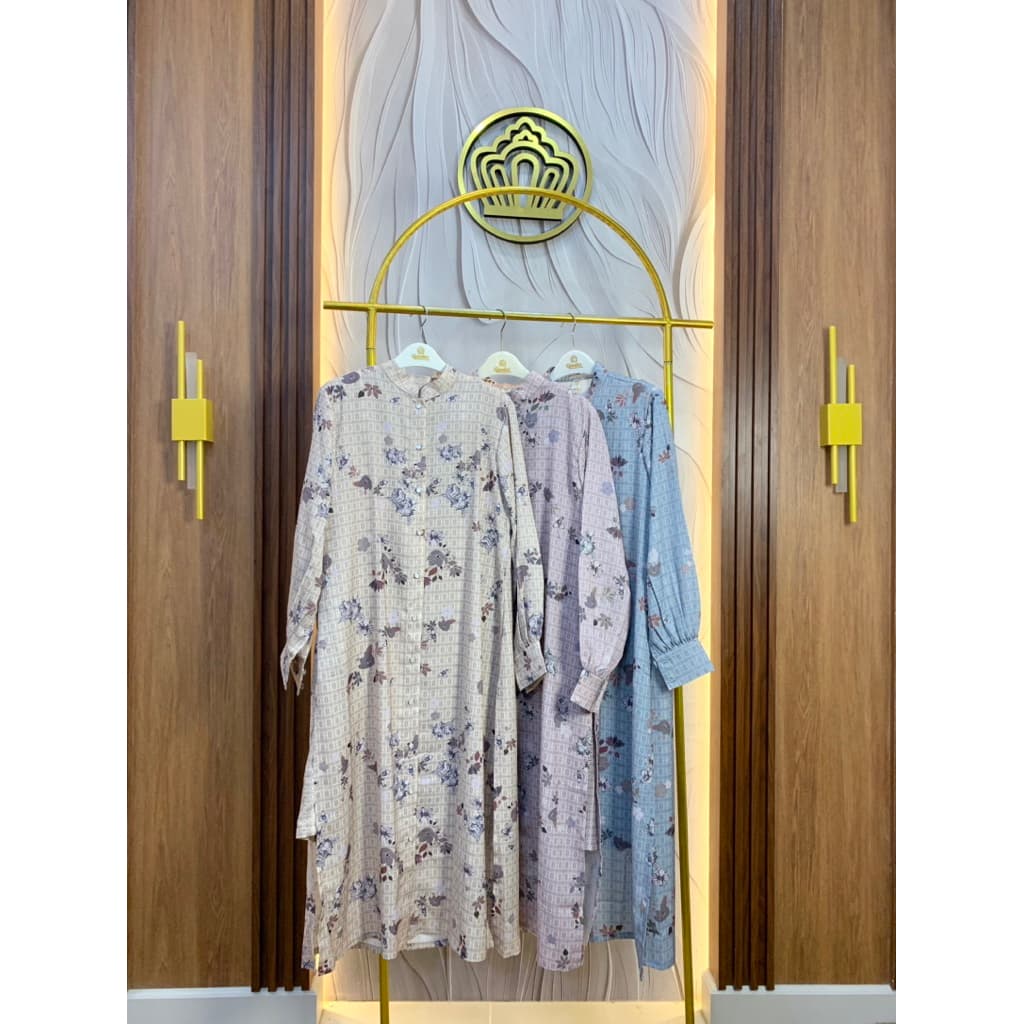Qoni | Oneset Tunic Sauqia | Oneset daily Premium | Oneset Motif | Elegant | Mewah | Simpel. 8