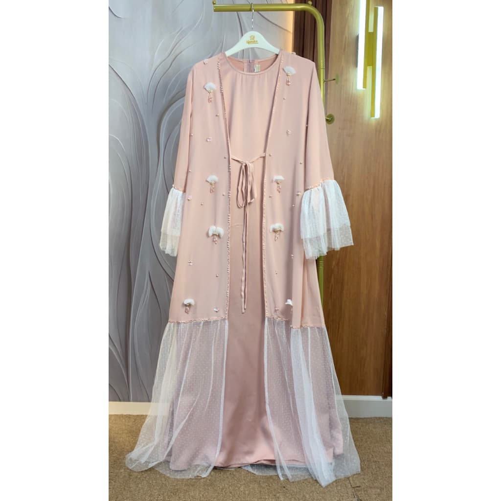 Qoni | Outer Mireya | Gaun Pesta Premium | Gaun Berpayet Premium | Gaun Mewah dan Elegan