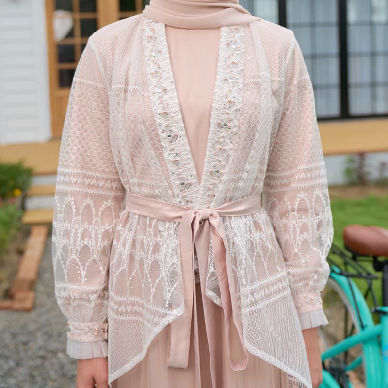 Qoni | Raya Series | Gaun Adelise | Gaun Pesta Premium | Gaun Berpayet | Gaun Simpel dan Elegan 6