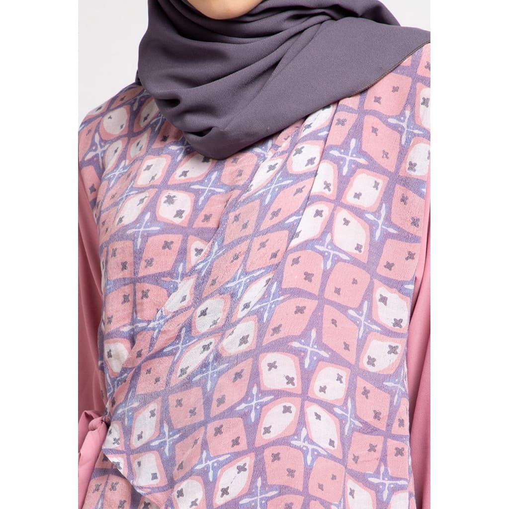 Qonita Batik Gaun Aisya - Simple Daily Dress Batik 2