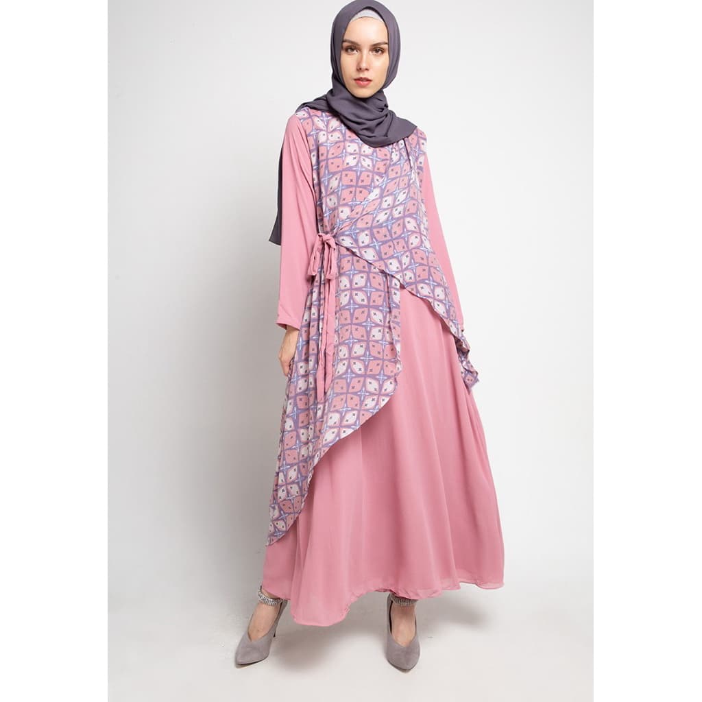 Qonita Batik Gaun Aisya - Simple Daily Dress Batik 3