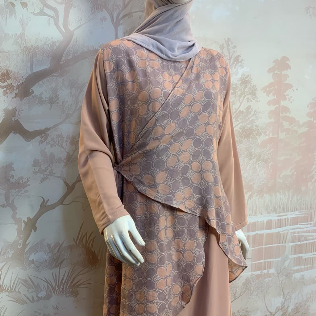 Qonita Batik Gaun Aisya - Simple Daily Dress Batik 6