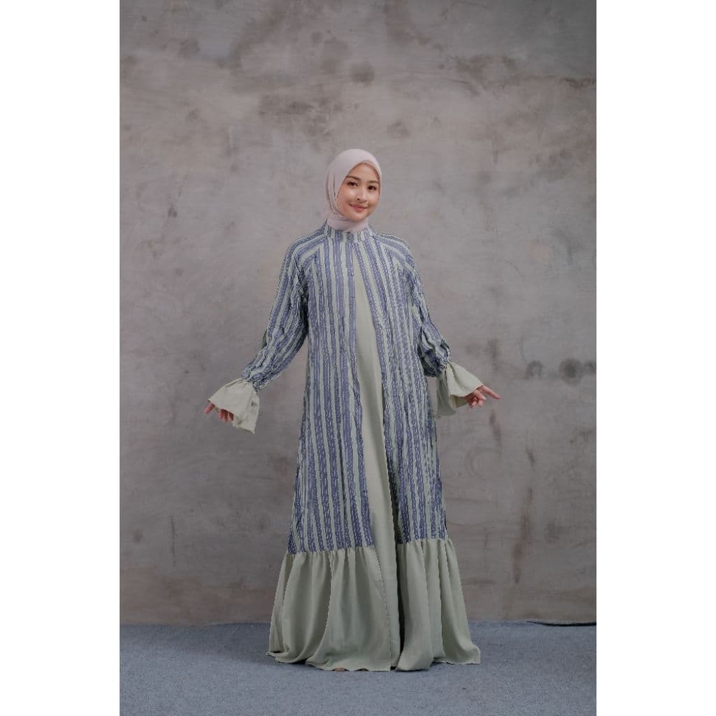 QONITA BATIK | GAUN AMARIS | DRESS BATIK | DRESS WANITA ELEGAN
