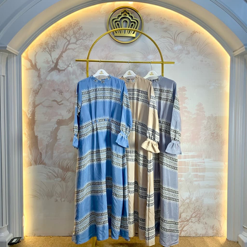 Qonita Batik Gaun Aneta - Dress Daily Batik Soft 4