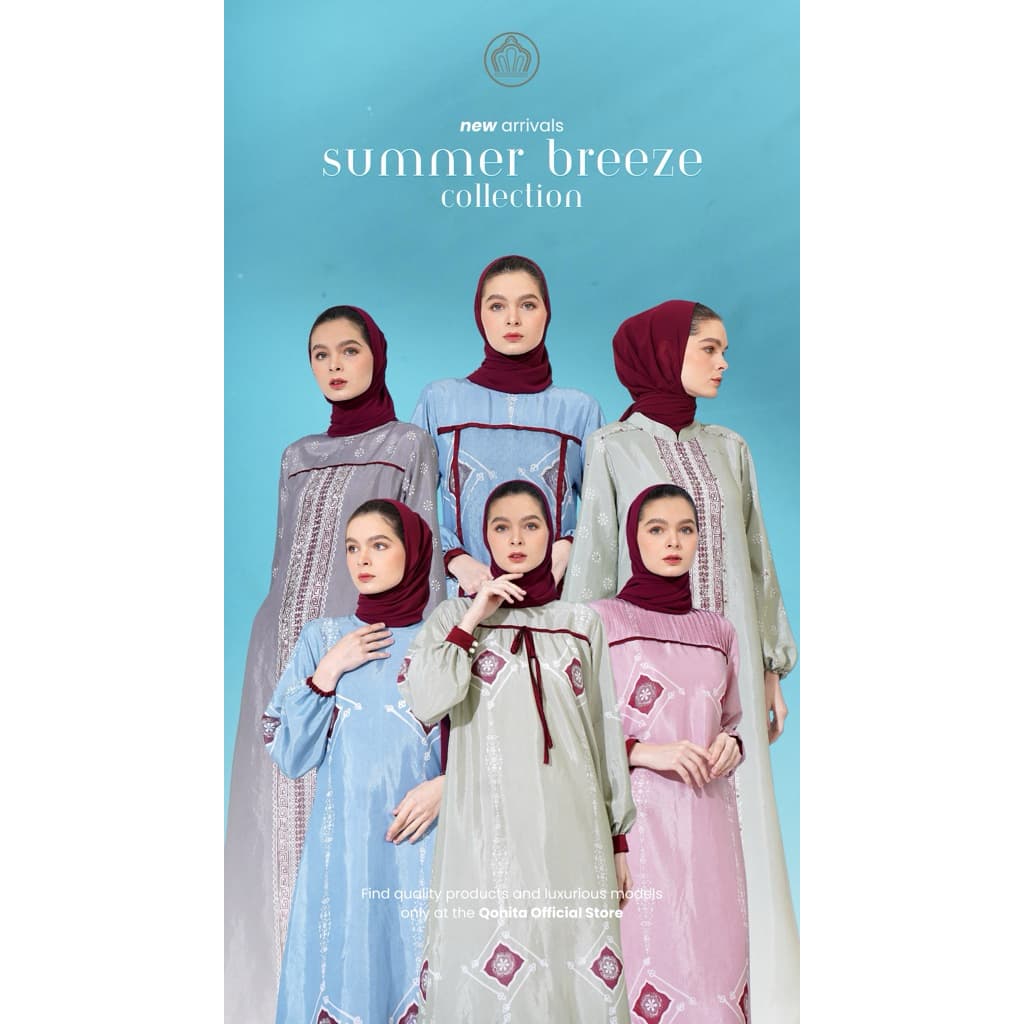 Qonita Batik Gaun Breena - Daily Simpel Batik Dress