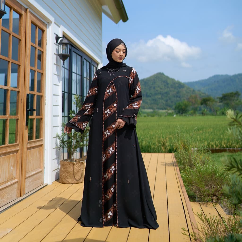 QONITA BATIK | GAUN CATLEYA | DRESS CATLEYA 2