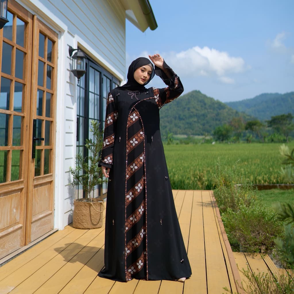 QONITA BATIK | GAUN CATLEYA | DRESS CATLEYA 4