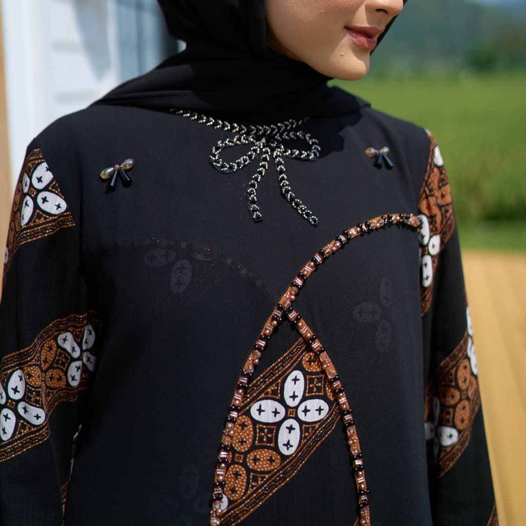 QONITA BATIK | GAUN CATLEYA | DRESS CATLEYA 5
