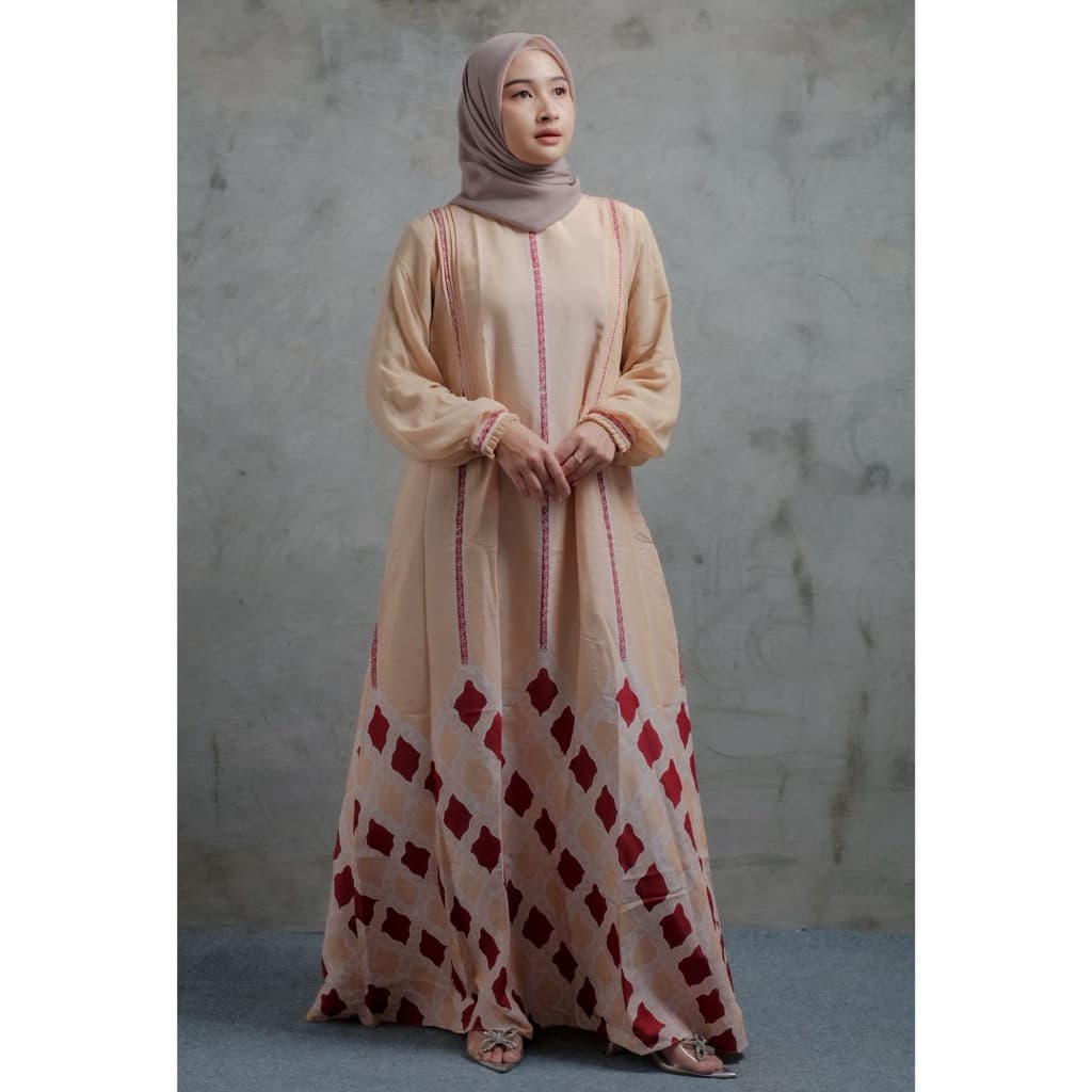 Qonita Batik Gaun Daisha - Daily Dres Batik Soft