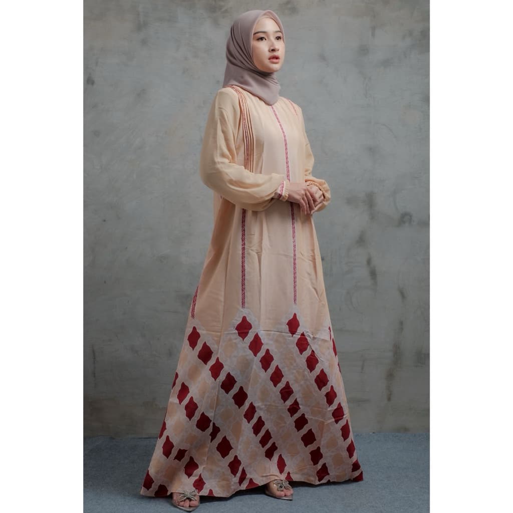 Qonita Batik Gaun Daisha - Daily Dres Batik Soft 2