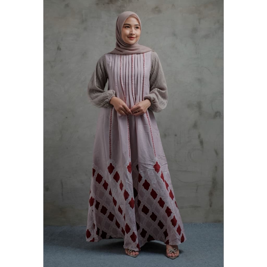 Qonita Batik Gaun Daishy - Gaun Batik Daily Batik Soft