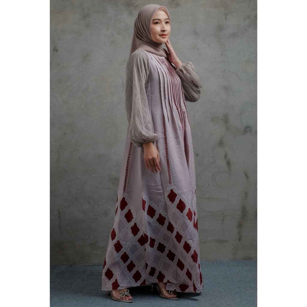 Qonita Batik Gaun Daishy - Gaun Batik Daily Batik Soft 2