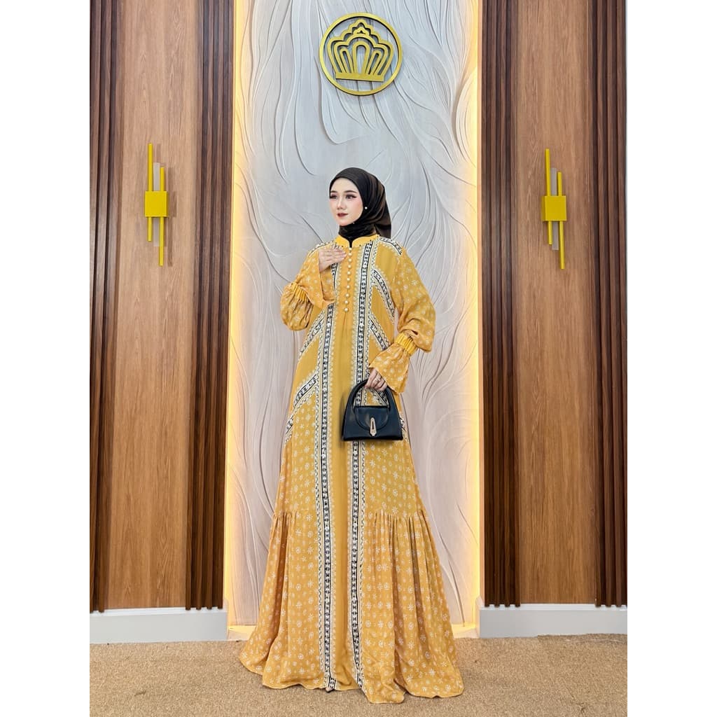 Qonita Batik | Gaun Jenni Crep | Gaun Batik Busui | Gaun Batik Soft | Gaun Batik Berpayet 2
