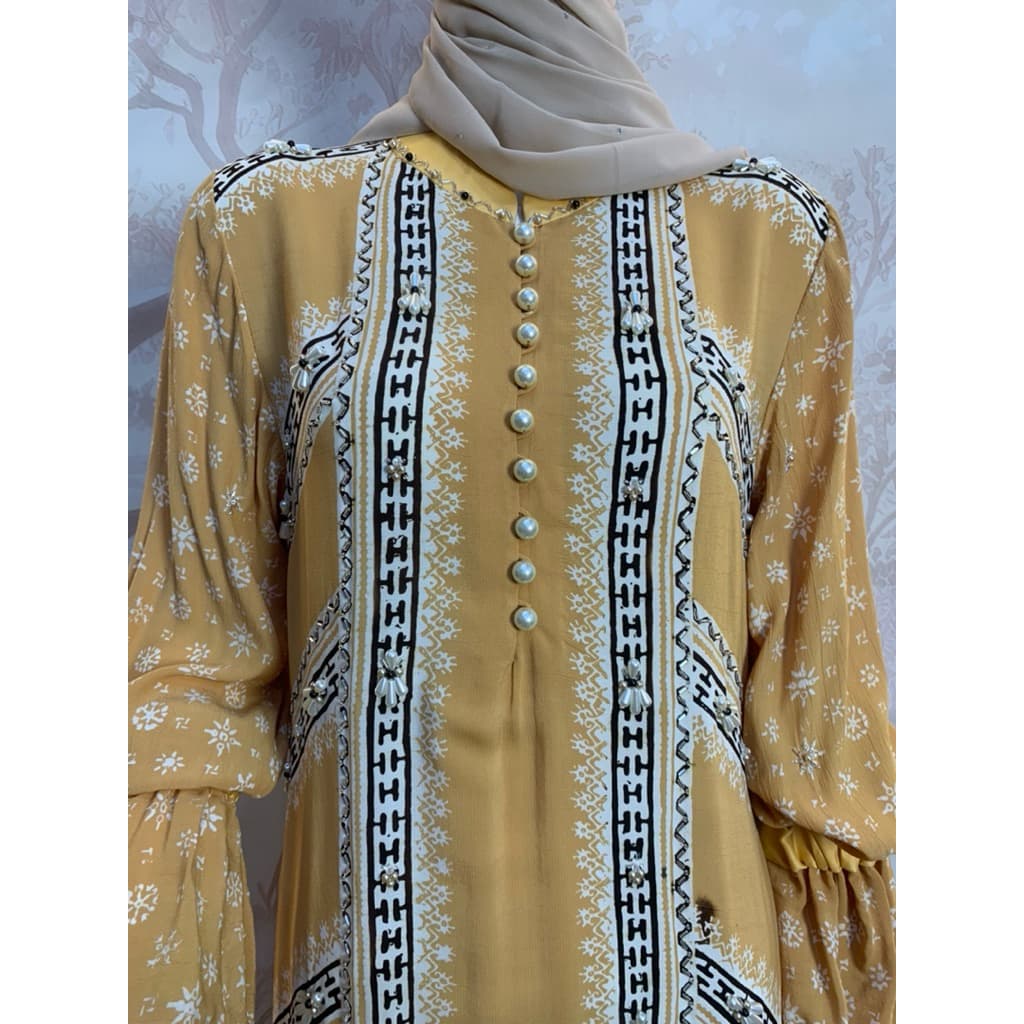 Qonita Batik | Gaun Jenni Crep | Gaun Batik Busui | Gaun Batik Soft | Gaun Batik Berpayet 6