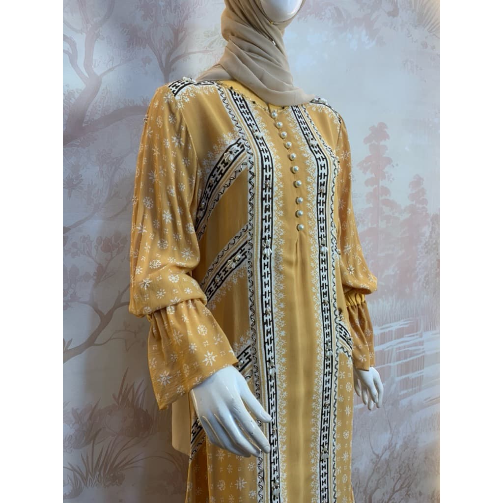 Qonita Batik | Gaun Jenni Crep | Gaun Batik Busui | Gaun Batik Soft | Gaun Batik Berpayet 7
