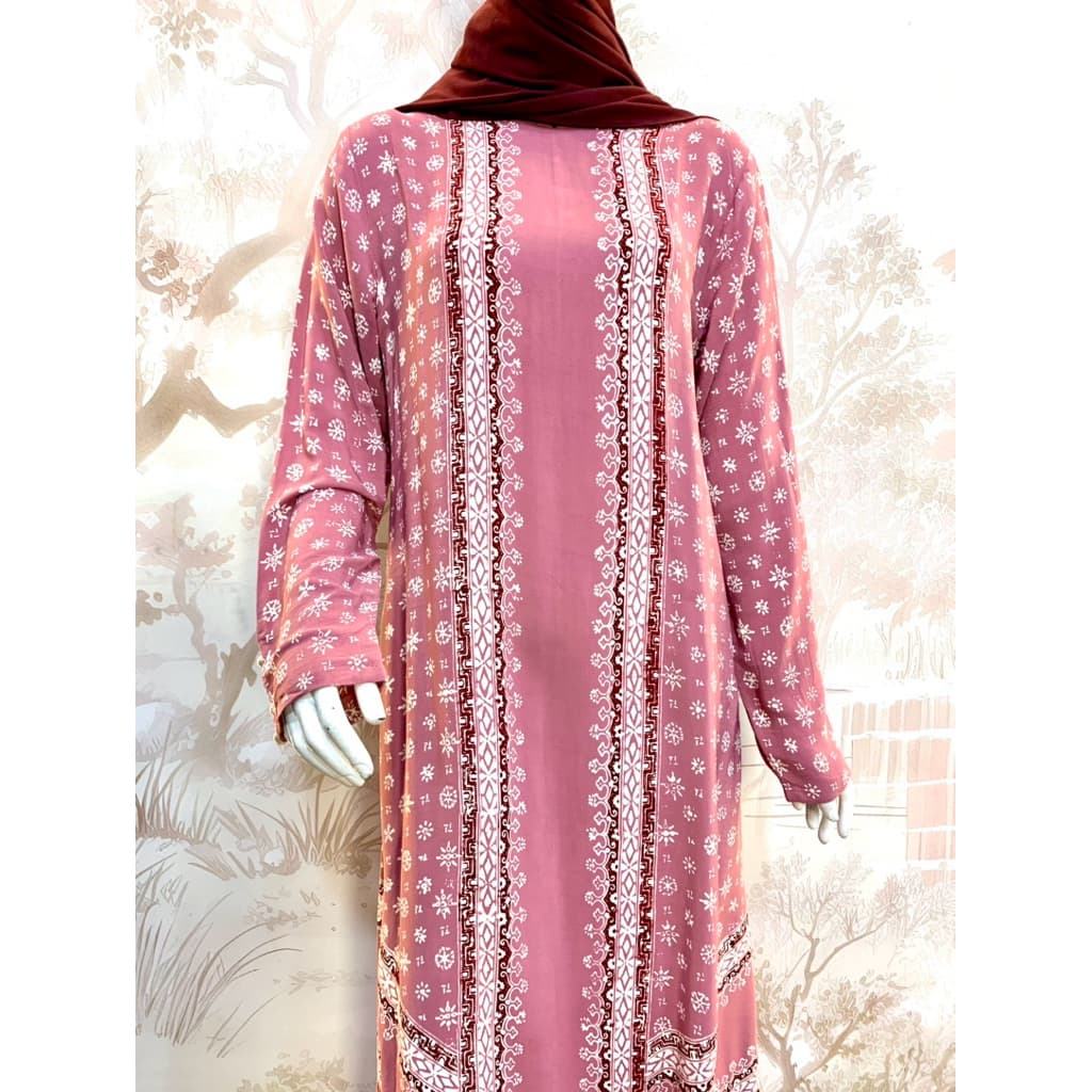 Qonita Batik Gaun Jiana - Batik Daily Simple Dress 3