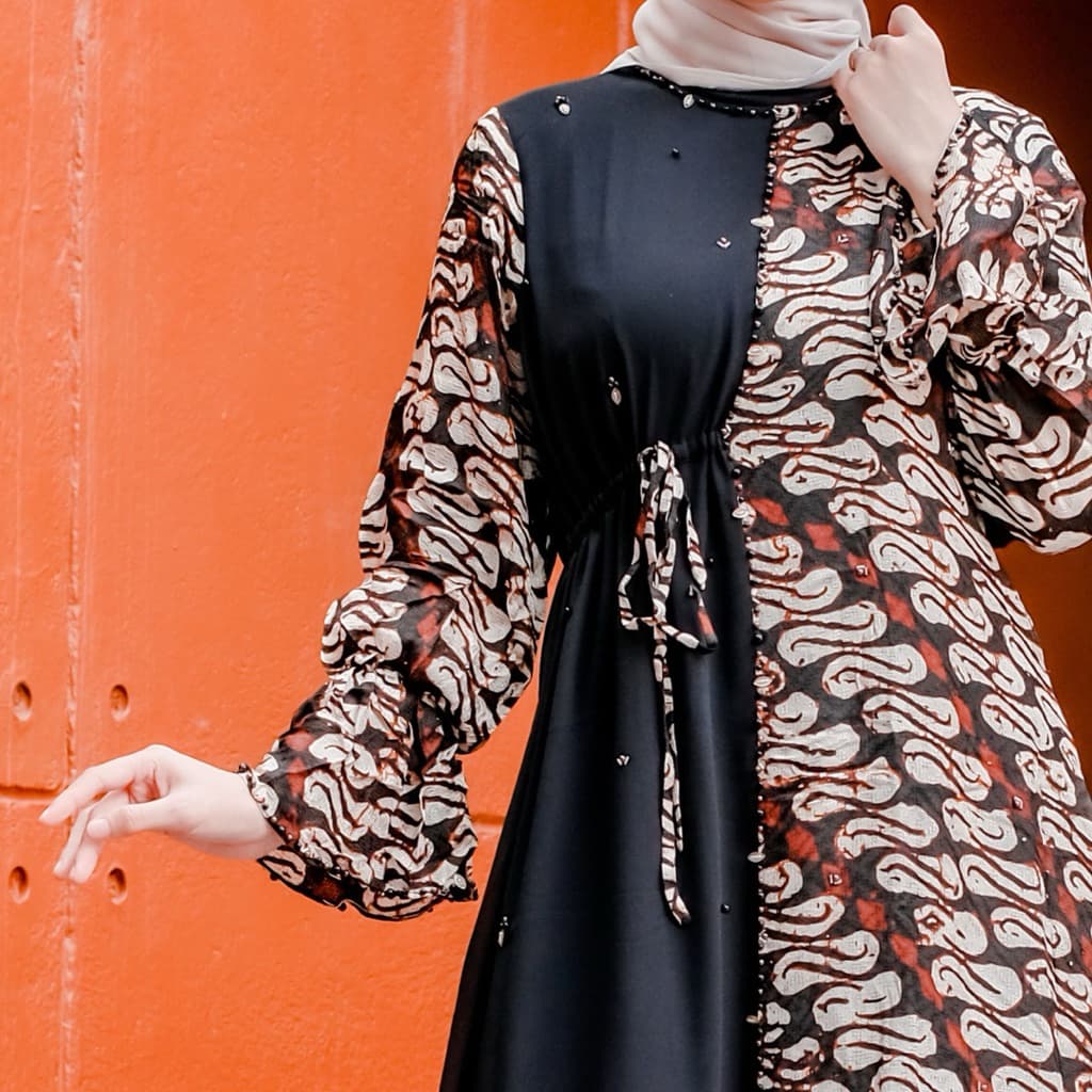 Qonita Batik | Gaun Kalisha | Gaun Batik Berpayet Premium 2