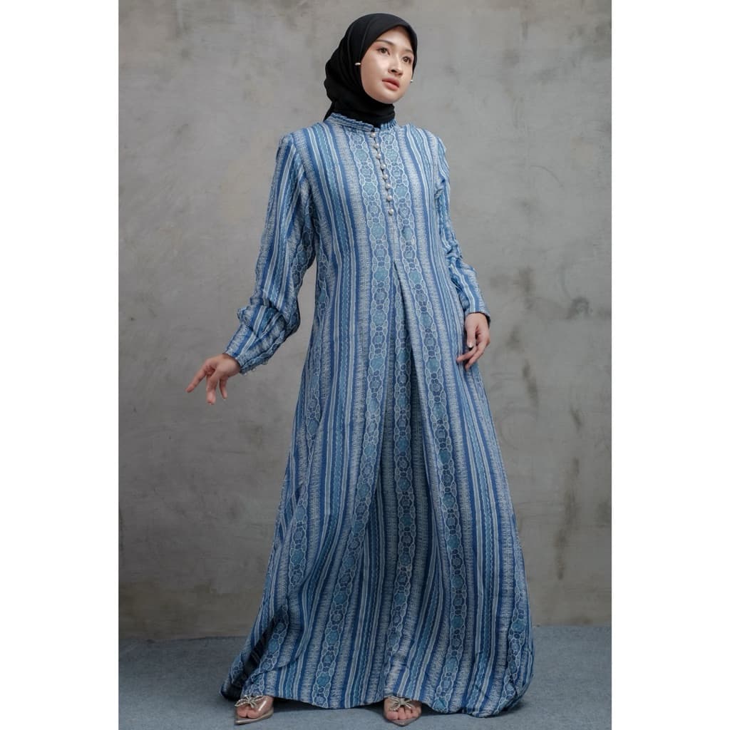 Qonita Batik Gaun Kiana - Batik Busui Daily Simple Dress