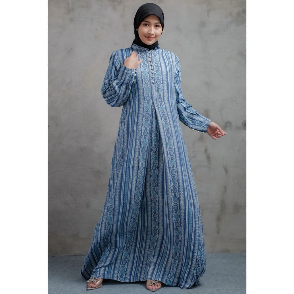 Qonita Batik Gaun Kiana - Batik Busui Daily Simple Dress 2