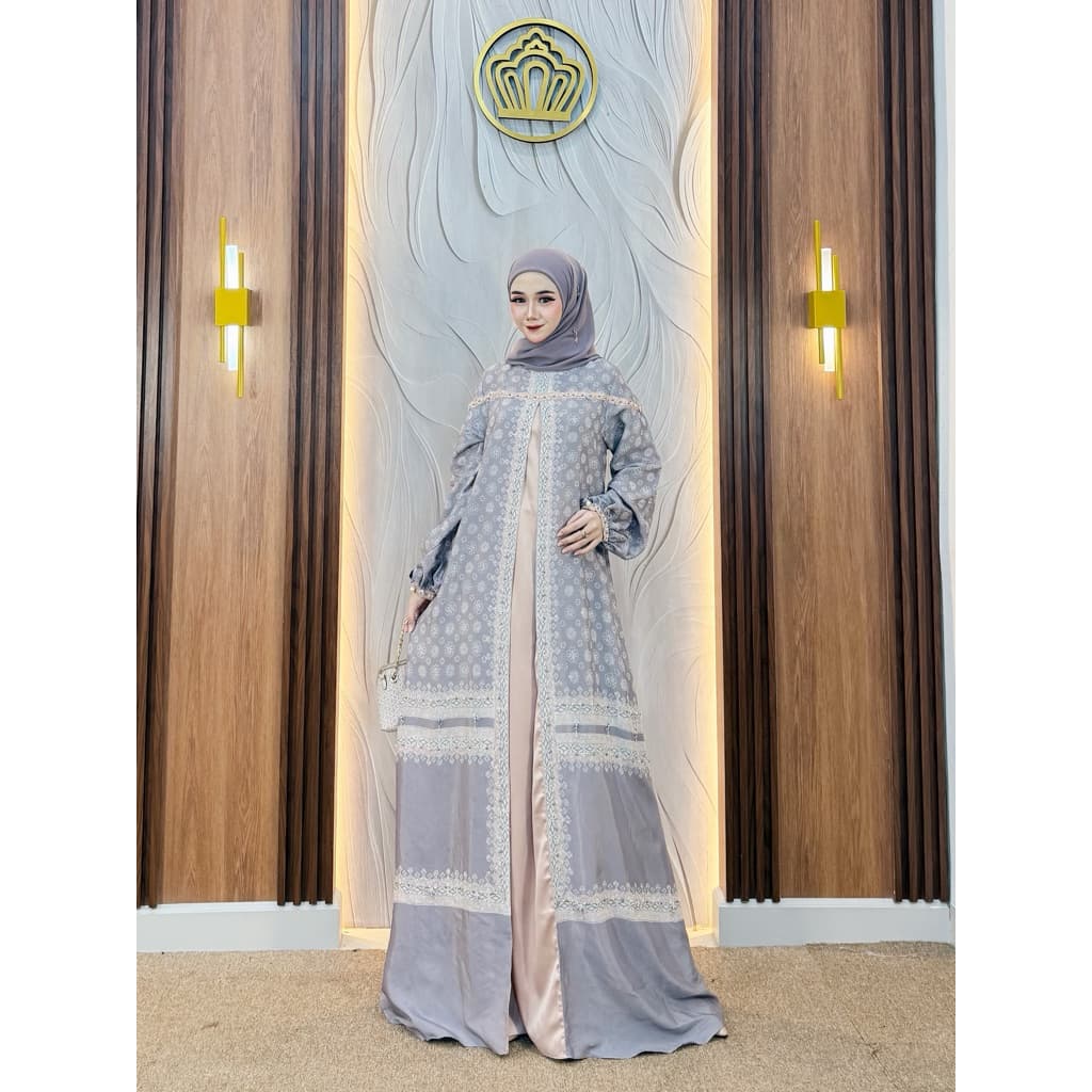 Qonita Batik | Gaun Kumala | Gaun Batik Soft | Gaun Batik Daily | Gaun Batik Berpayet 3