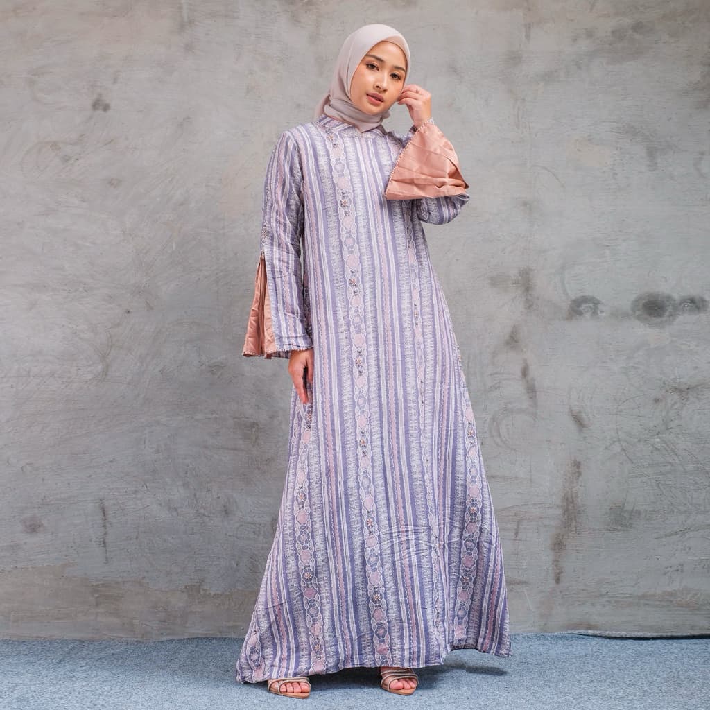 QONITA BATIK | GAUN LEONA | DRESS WANITA ATASAN WANITA | Model Terbaru Desain Elegan Gamis