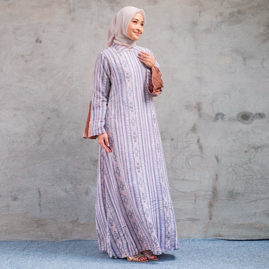QONITA BATIK | GAUN LEONA | DRESS WANITA ATASAN WANITA | Model Terbaru Desain Elegan Gamis 2