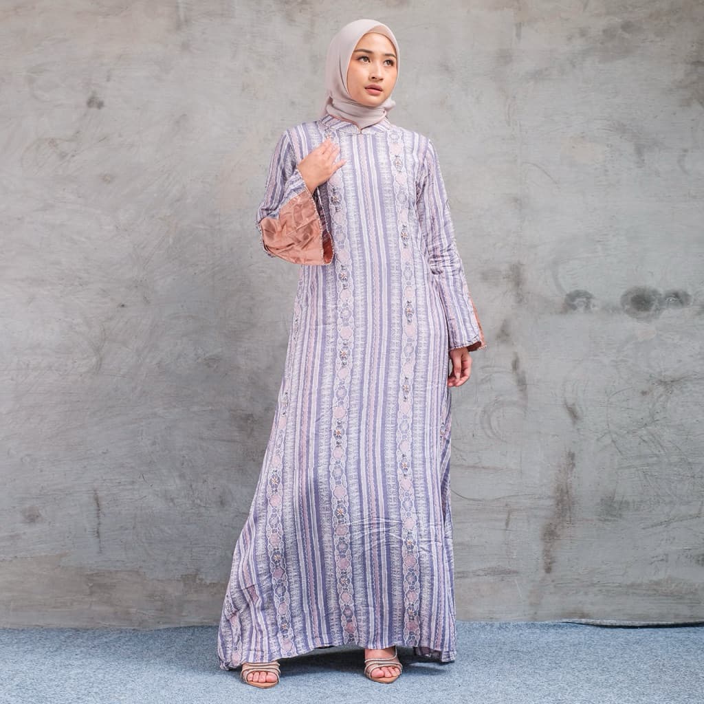 QONITA BATIK | GAUN LEONA | DRESS WANITA ATASAN WANITA | Model Terbaru Desain Elegan Gamis 3