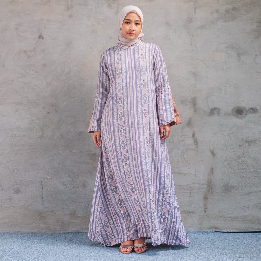 QONITA BATIK | GAUN LEONA | DRESS WANITA ATASAN WANITA | Model Terbaru Desain Elegan Gamis 4