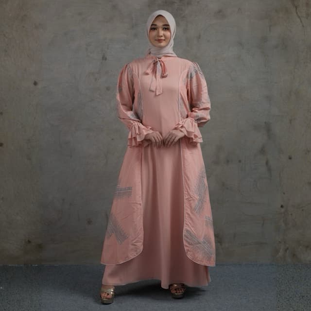 Qonita Batik | Gaun Saquita MK Soft | Gaun Batik Premium