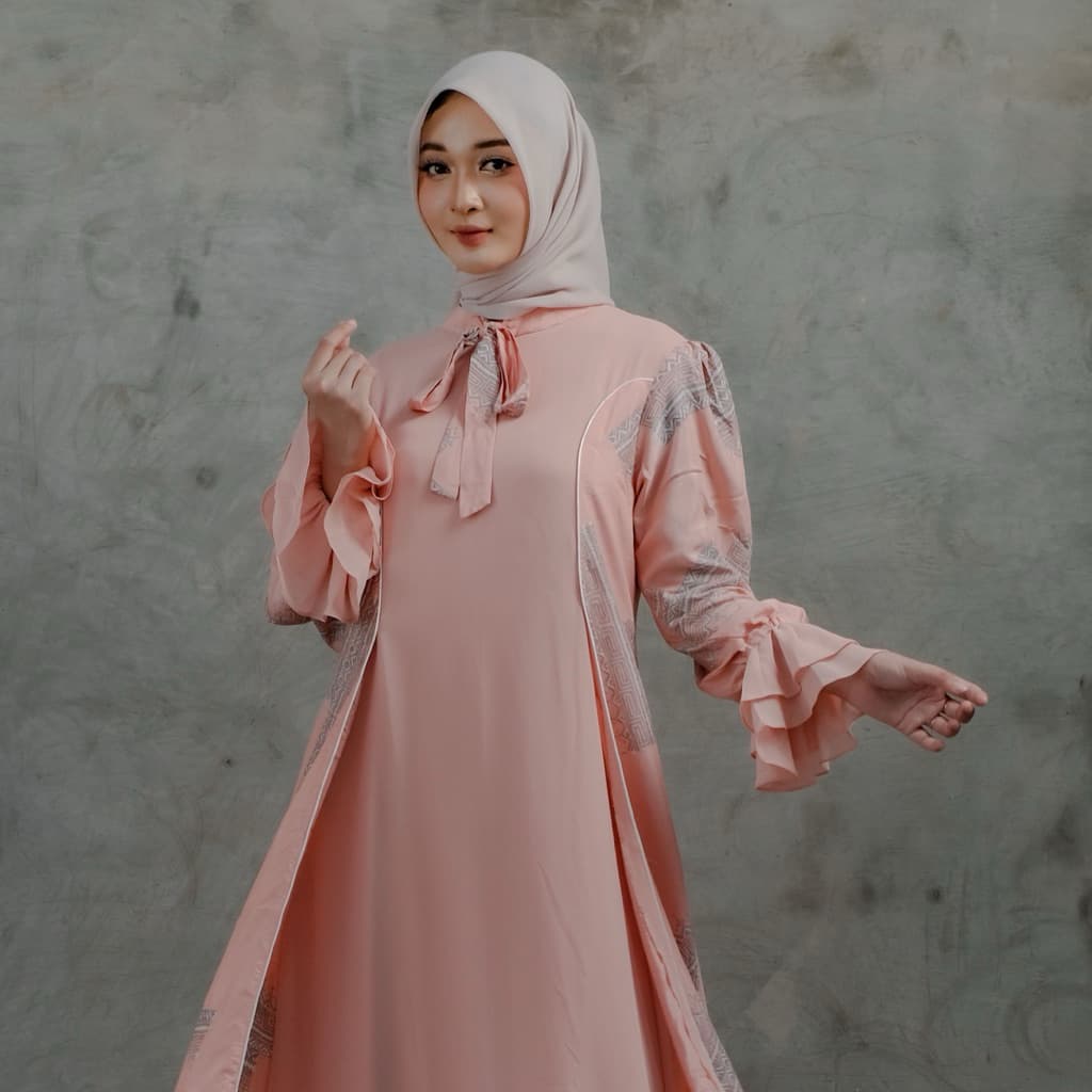 Qonita Batik | Gaun Saquita MK Soft | Gaun Batik Premium 2