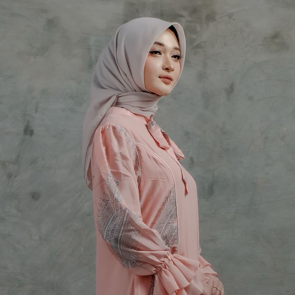 Qonita Batik | Gaun Saquita MK Soft | Gaun Batik Premium 4