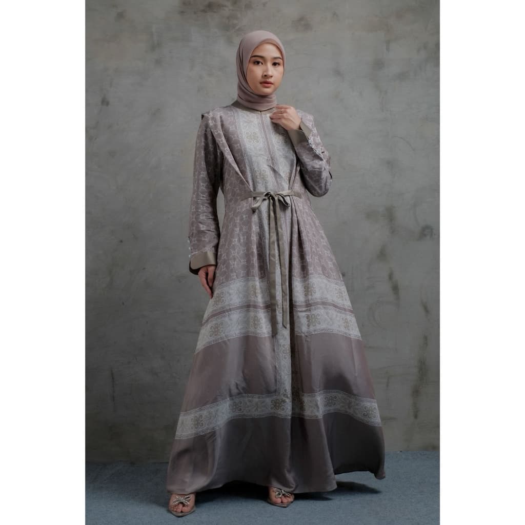 Qonita Batik Gaun Tanisha - Simple Elegant Dress Batik