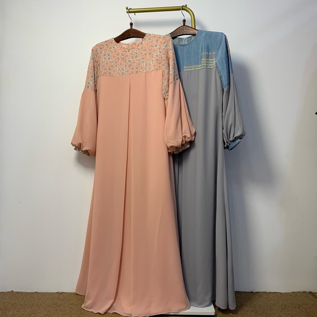 Qonita Batik Gaun Tarisca Soft - Simple Batik Dress