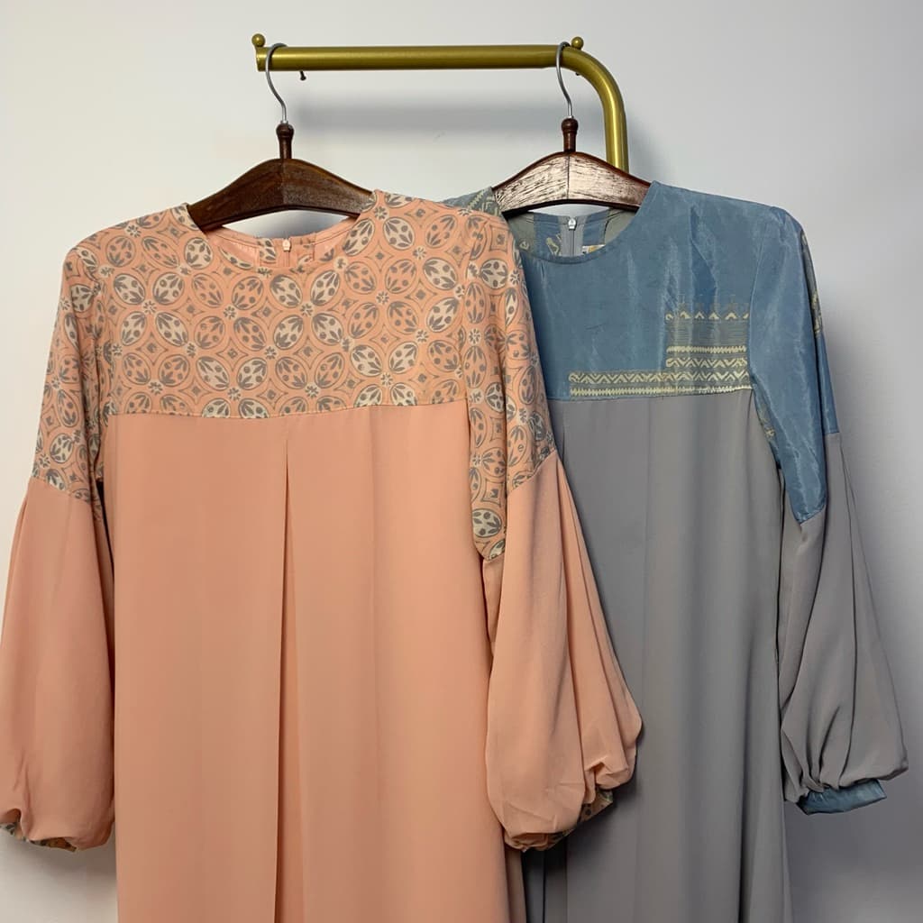 Qonita Batik Gaun Tarisca Soft - Simple Batik Dress 3