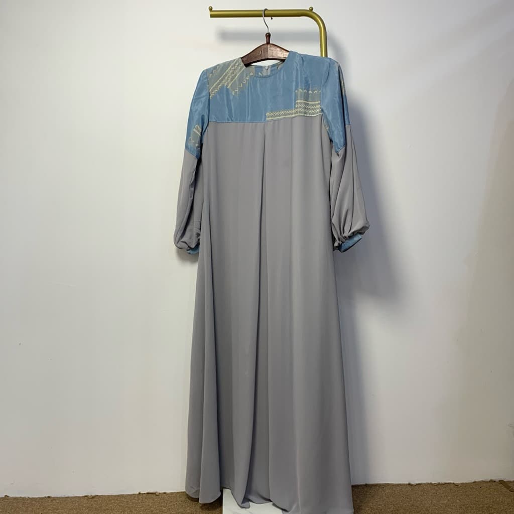 Qonita Batik Gaun Tarisca Soft - Simple Batik Dress 4