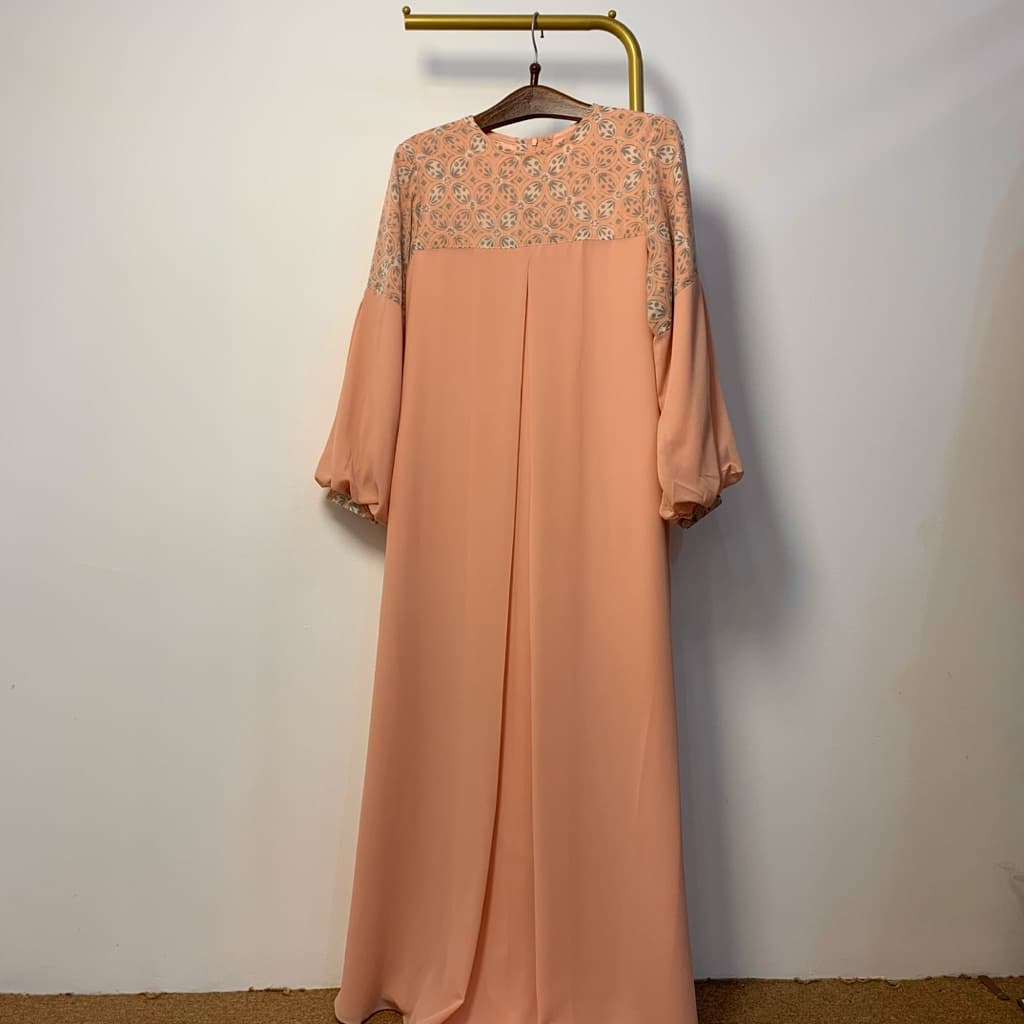 Qonita Batik Gaun Tarisca Soft - Simple Batik Dress 5