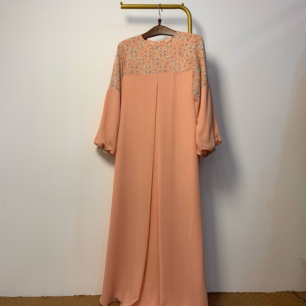 Qonita Batik Gaun Tarisca Soft - Simple Batik Dress 6